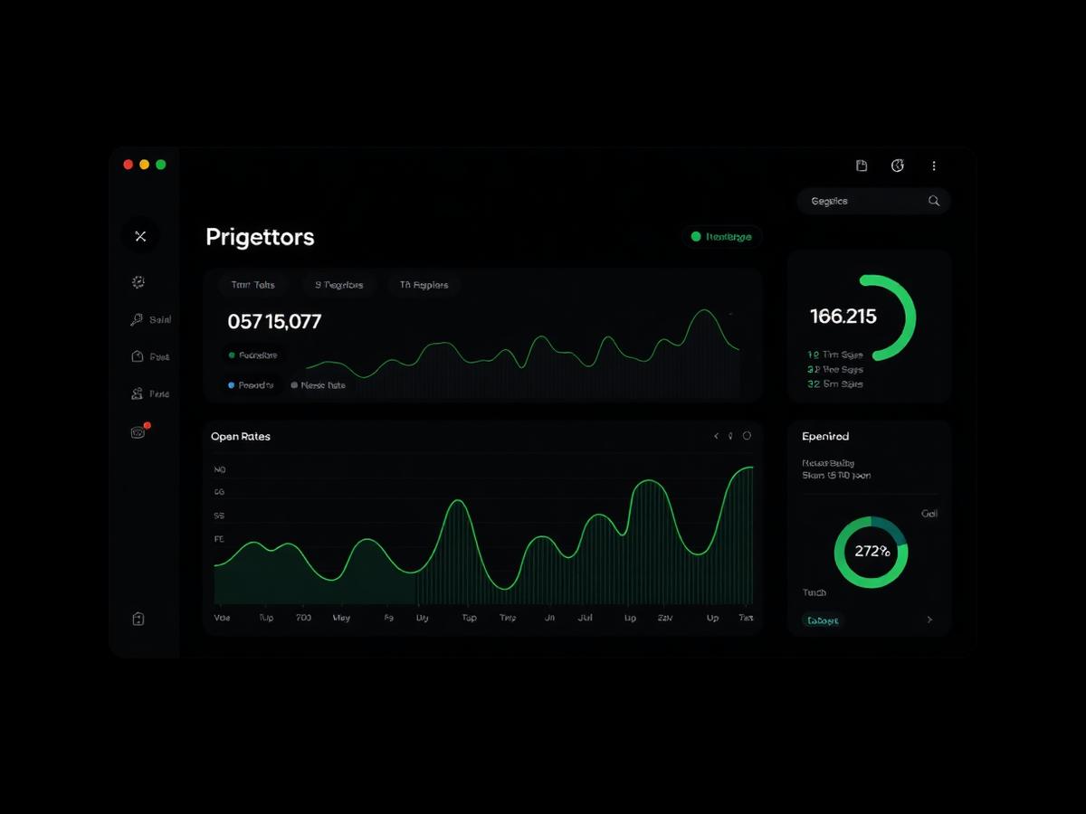 Newsletter-Dashboard mit Analytics und Öffnungsraten
